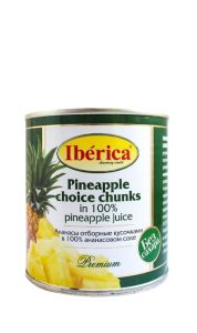 Ананасы отборные кусочками в ананасовом соке