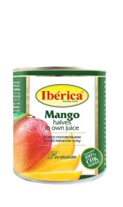 Манго половинками в собственном соку