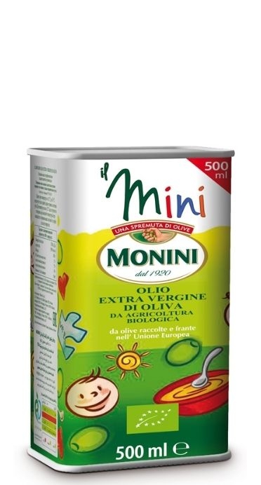 Масло оливковое Monini Extra Virgin IL MINI BIO 0.5л