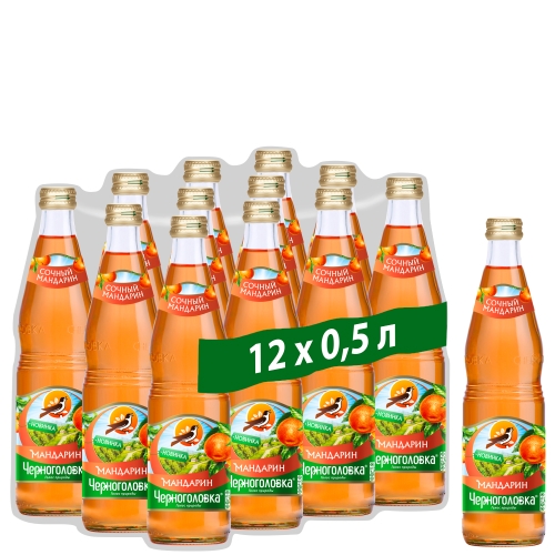 Лимонад Черноголовка – “Мандарин” 0.5л стекло