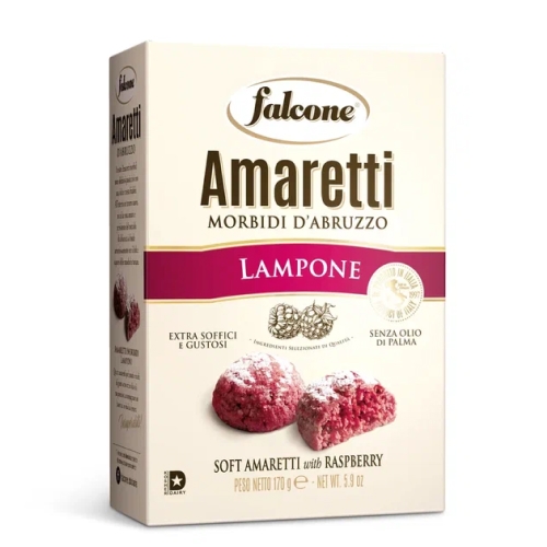Печенье Falcone Amaretti сахарное со вкусом малины 170г