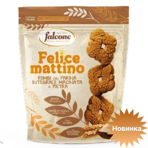 Печенье Falcone сдобное из цельнозерновой муки 500г