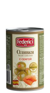Federici (Федеричи) оливки с семгой 300 г