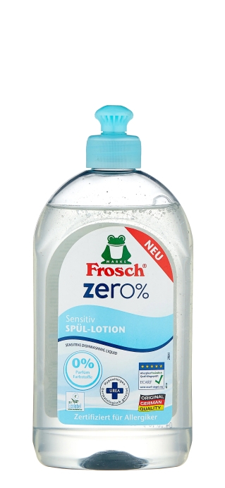 Бальзам для мытья посуды Frosch ZERO 0% Sensitive 500мл