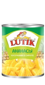 Ананас кусочками в сиропе Lutik (Лутик) 580 г ж/б