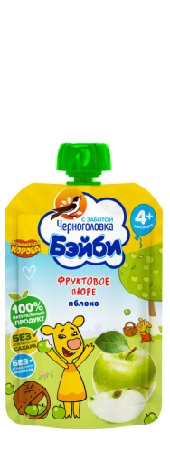 Пюре детское Черноголовка Бэйби яблоко 85г