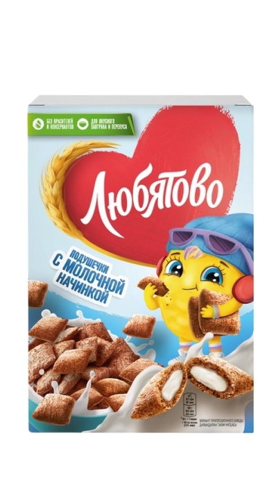 Подушечки Любятово с молочной начинкой 220 г