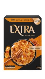 Готовый завтрак Extra Golden хлопья с мёдом и корицей 250 г