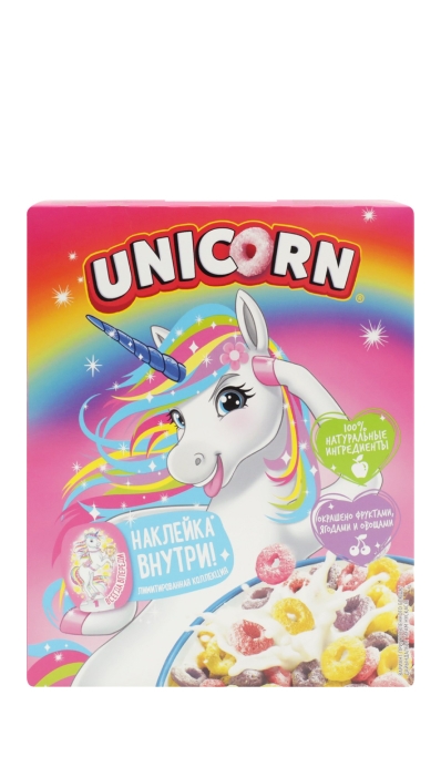 Готовый завтрак KELLOGG'S Unicorn Радужные колечки 195 г