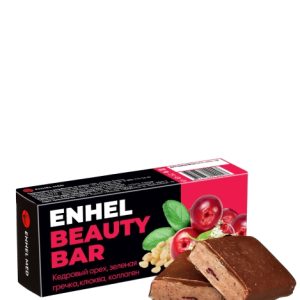 Батончик Enhel beauty bar с клюквой, кедром и зел.гречкой 35г