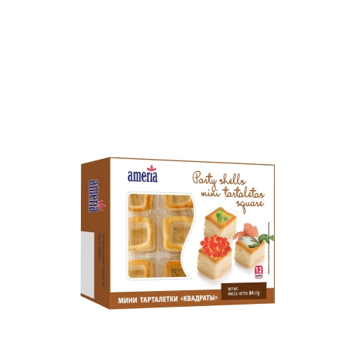 Мини тарталетки «Квадраты» Ameria 84г
