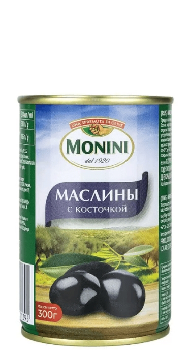 Маслины с косточкой Monini (