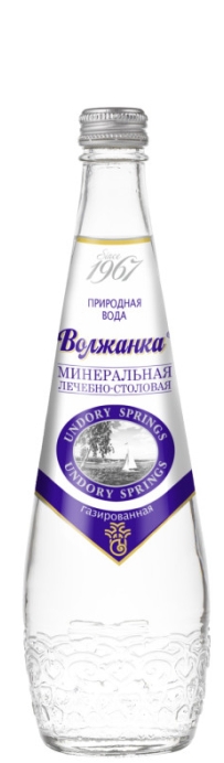 Минеральная вода «Волжанка» 0.5л газ. стекло