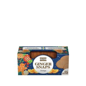 Печенье хрустящее имбирное Nyakers со вкусом апельсина 150г