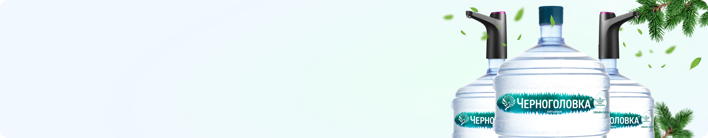 Комплекты воды от Черноголовки